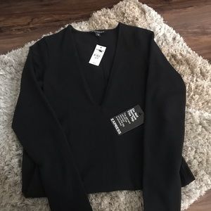 NWT S Black Express Midi Dress